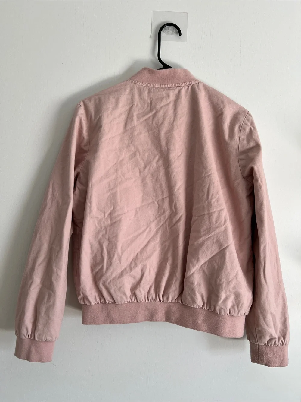 Brandy Melville Kasey Bomber Jacket Light Pink Size Small